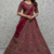 pink dori work velvet bridal lehenga set choli with dupatta with double dupatta