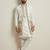 White doniyar shartin men's kurta pyjama with long jacket