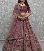 red dori work velvet bridal lehenga set choli with dupatta with double dupatta