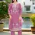 Pink color smart and desirable blended fabric salwar kameez