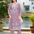 Lavender color smart and desirable blended fabric salwar kameez