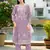 Lavender color smart and desirable blended fabric salwar kameez