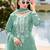 Green color smart and desirable blended fabric salwar kameez