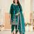 Rama color festive special velvet fabric ethnic embroidered partywear suit