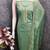 Green color chanderi butti fabric beautiful embroidered suit