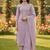 Purple color chanderi butti fabric beautiful embroidered suit