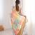 women's rainbow multicolor chinon digital printed saree