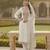 Off white color chanderi butti fabric beautiful embroidered suit