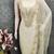 Off white color chanderi butti fabric beautiful embroidered suit