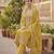 Yellow color glass cotton fabric embroidered ethnic salwar suit