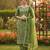 Green color glass cotton fabric embroidered ethnic salwar suit