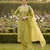 Mustard color glass cotton fabric embroidered ethnic salwar suit