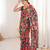 women   s designer multicolor chinon floral print saree