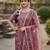 Pink color glass cotton fabric embroidered ethnic salwar suit