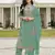 Green color beautiful ethnic partywear designer embroidered suit