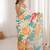 women   s soft chinon multicolor digital printed saree with blouse