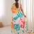 women   s soft chinon multicolor digital printed saree with blouse