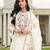 White color beautiful ethnic partywear designer embroidered suit