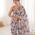 women   s chinon multicolor digital printed saree with blouse