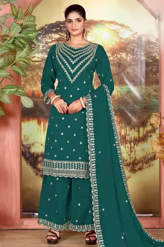Rama color beautiful ethnic palazzo dress for designer ceremonial looks