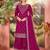 Magenta color beautiful ethnic palazzo dress for designer ceremonial looks
