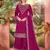Magenta color beautiful ethnic palazzo dress for designer ceremonial looks