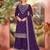 Purple color beautiful ethnic palazzo dress for designer ceremonial looks