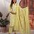 Lemon color cotton fabric stylish and trendy kurta set for ethnic girls