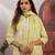 Lemon color cotton fabric stylish and trendy kurta set for ethnic girls