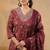 Maroon color cotton fabric stylish and trendy kurta set for ethnic girls