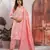 Pink color cotton fabric stylish and trendy kurta set for ethnic girls