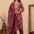 Pink color cotton fabric stylish and trendy kurta set for ethnic girls