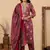 Pink color cotton fabric stylish and trendy kurta set for ethnic girls