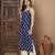 Blue color cotton fabric designer printed stylish formal kurta