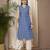 Blue color cotton fabric designer printed stylish formal kurta