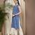 Blue color cotton fabric designer printed stylish formal kurta