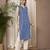 Blue color cotton fabric designer printed stylish formal kurta