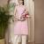 Pink color cotton fabric designer printed stylish formal kurta