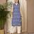 Blue color cotton fabric designer printed stylish formal kurta