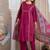 Cotton cambric a-line kurti-pant-dupatta  set
