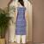 Blue color cotton fabric designer printed stylish formal kurta