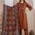 Cotton cambric a-line kurti-pant-dupatta  set