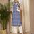 Blue color cotton fabric designer printed stylish formal kurta