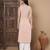 Pink color cotton fabric designer printed stylish formal kurta