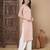 Pink color cotton fabric designer printed stylish formal kurta