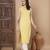 Yellow color cotton fabric solid stylish formal kurta