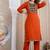 Cotton cambric printed straight  kurti-pant-dupatta  set