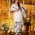 Off white viscose chanderi fabric beautiful graceful ceremonial kurta set