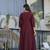 Maroon chinon  fabric beautiful graceful ceremonial kurta set