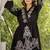Black color beautiful designer embroidery work cotton fabric tunic for girl